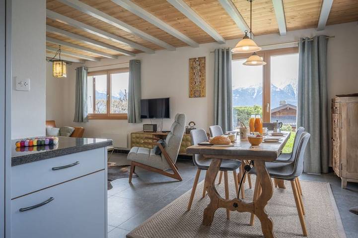 Chalet für 5 Personen, mit Whirlpool und Garten in Leytron