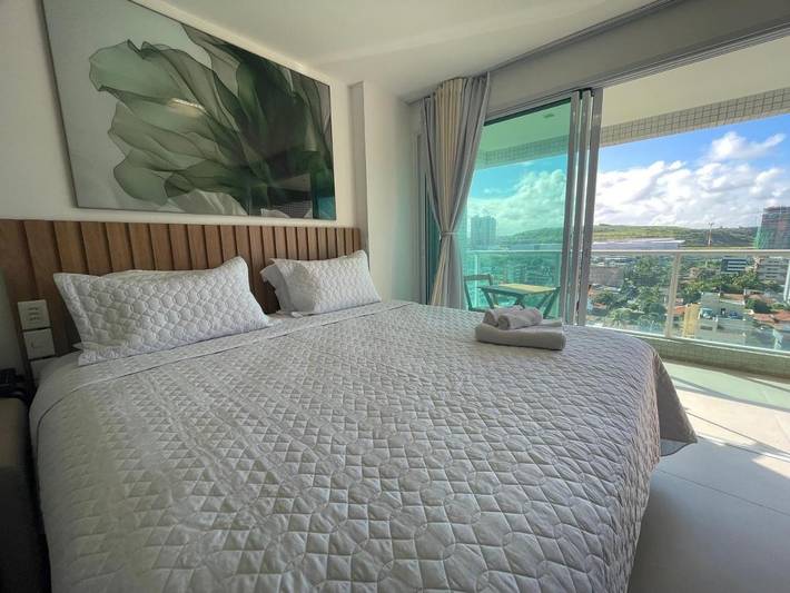 Casas e apartamentos de temporada para 2 pessoas, com vista e balcão e ainda piscina em Cruz das Almas