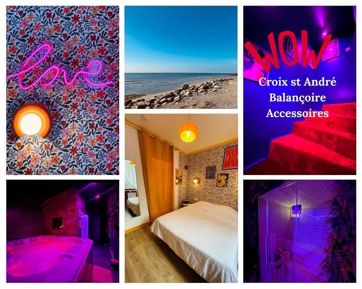 Chambre d’hôte pour 2 personnes, avec sauna et jacuzzi