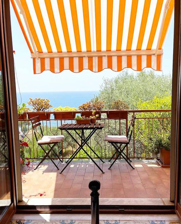 Casa vacanza per 5 persone, con Balcone e Terrazza nonché Giardino e Panorama a Pioppi
