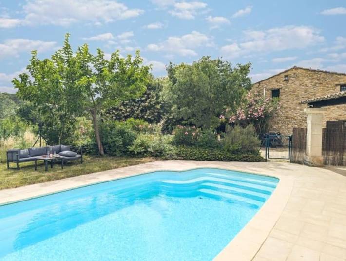 Maison de vacances pour 13 personnes, avec piscine ainsi que jardin et vue