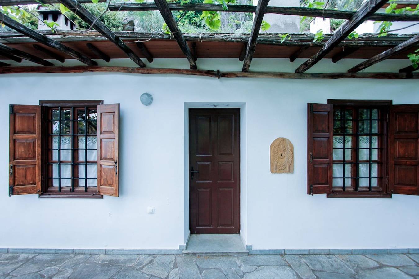 Maison de vacances pour 7 personnes avec balcon in Makrinítsa, Magnisia
