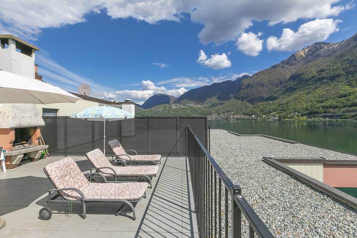 Ferienwohnung für 6 Personen, mit Sauna und Balkon sowie Seeblick und Pool, kinderfreundlich im Tessin - 3