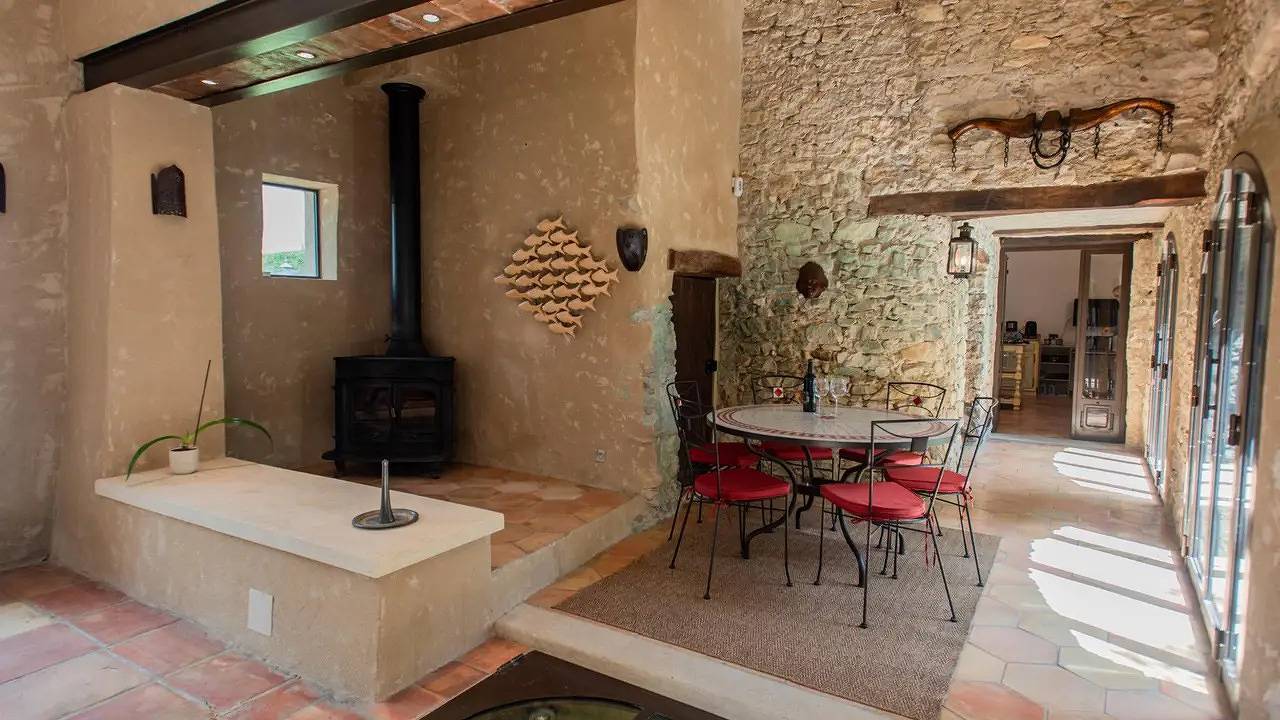 Maison de vacances pour 9 personnes avec piscine in Séguret, Vaucluse