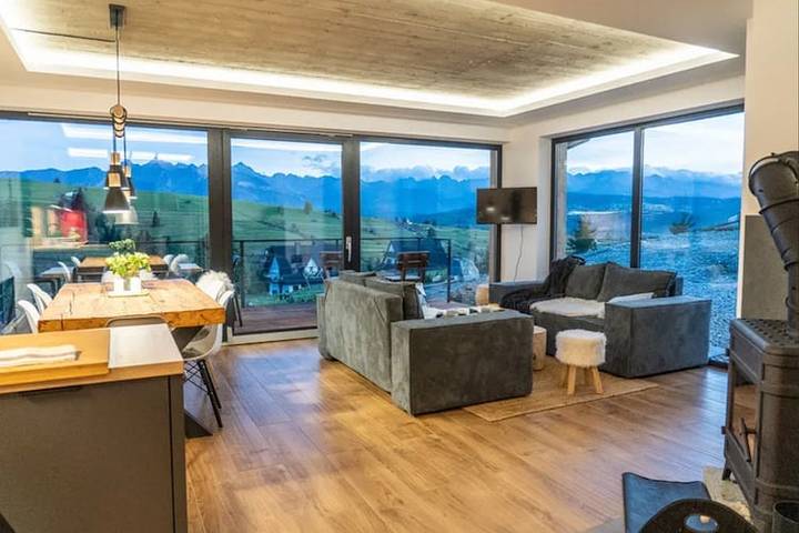 Vakantievilla met sauna en uitzicht op de bergen in Karpaten (Polen)