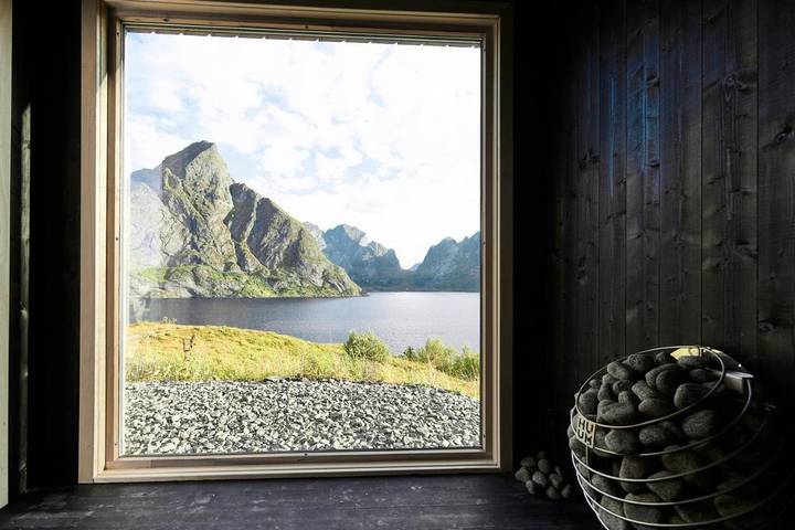 Gîte pour 6 personnes, avec sauna ainsi que terrasse et vue dans Moskenes - 3