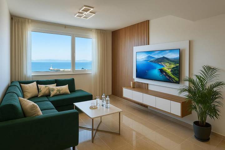 Vakantieappartement voor 5 personen, met uitzicht en balkon in Tanger