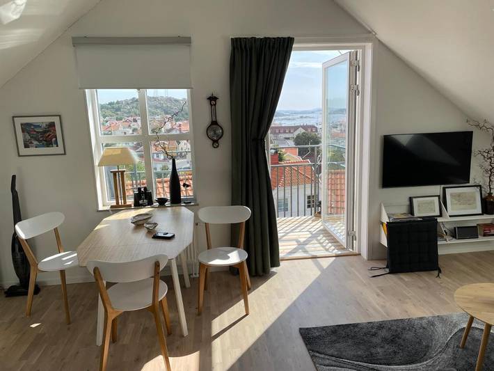 Ferienwohnung für 2 Personen, mit Balkon und Ausblick in Grebbestad