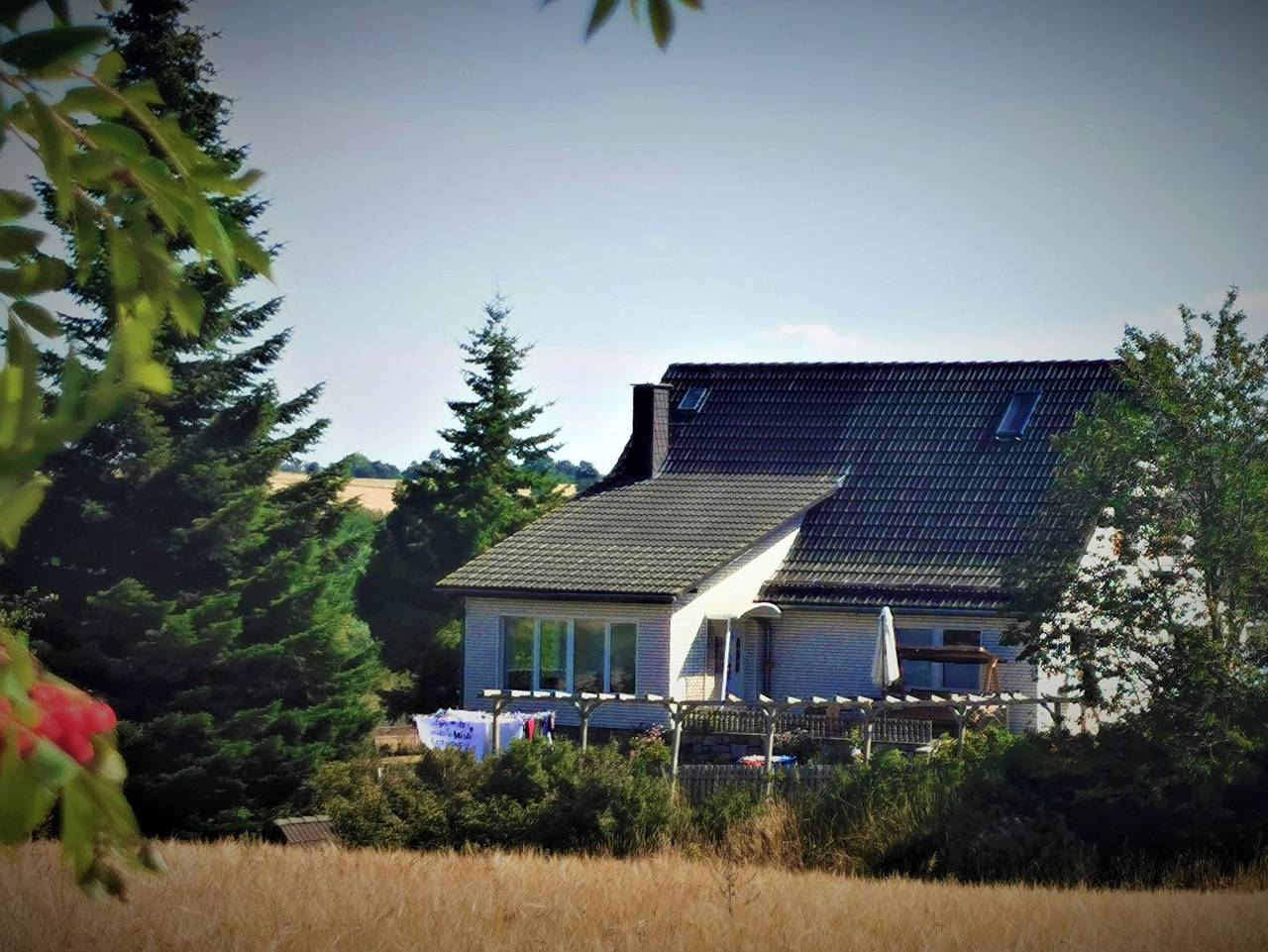 Ganze Ferienwohnung, Ferienhaus Hirschsieh - Ferienhaus mit 3 Schlafzimmern und Kamin in Stiege im Harz, Harzvorland