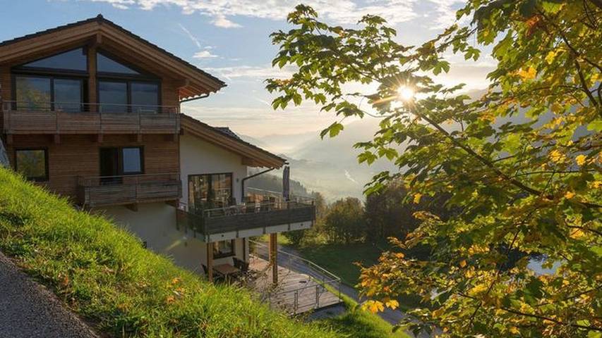 Hütte für 4 Personen, mit Whirlpool und Terrasse sowie Garten in Bramberg am Wildkogel