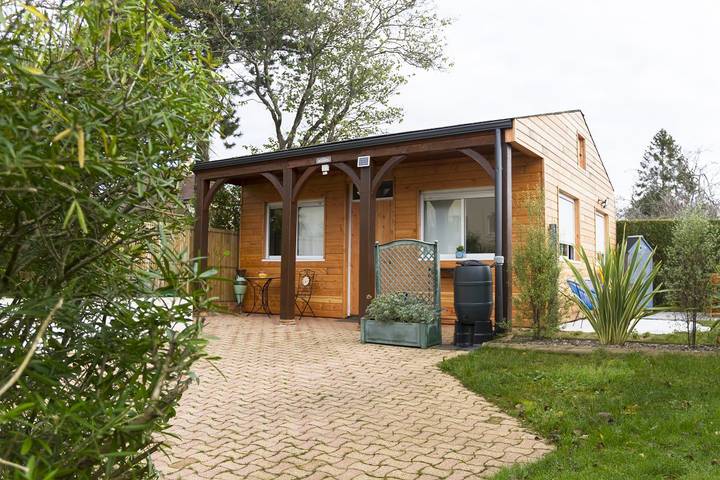 Chalet pour 2 personnes, avec terrasse et jardin, animaux acceptés