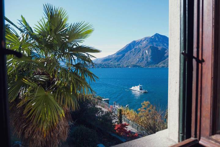 Villa pour 6 personnes, avec jardin et balcon ainsi que vue sur le lac et vue à Commune de Varenna