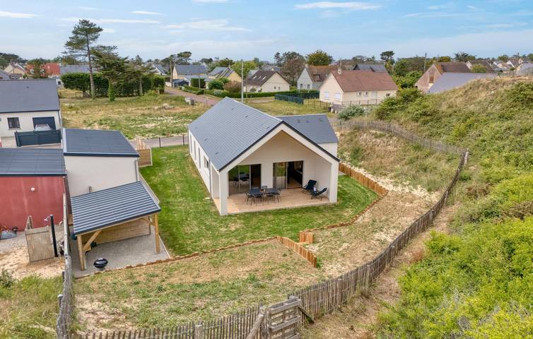 Oase am Strand mit Waschmaschine, WiFi und Parkplatz in Saint-Germain-sur-Ay, Coutances und Umgebung