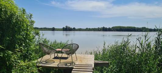 Cottage pour 2 personnes, avec piscine ainsi que terrasse et jacuzzi à Asques