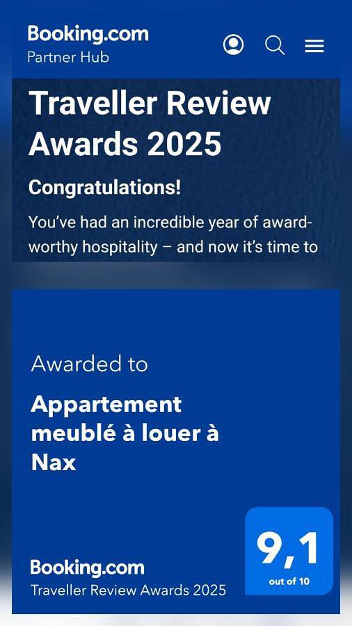 Gîte pour 4 personnes, avec vue et terrasse dans Nax - 3