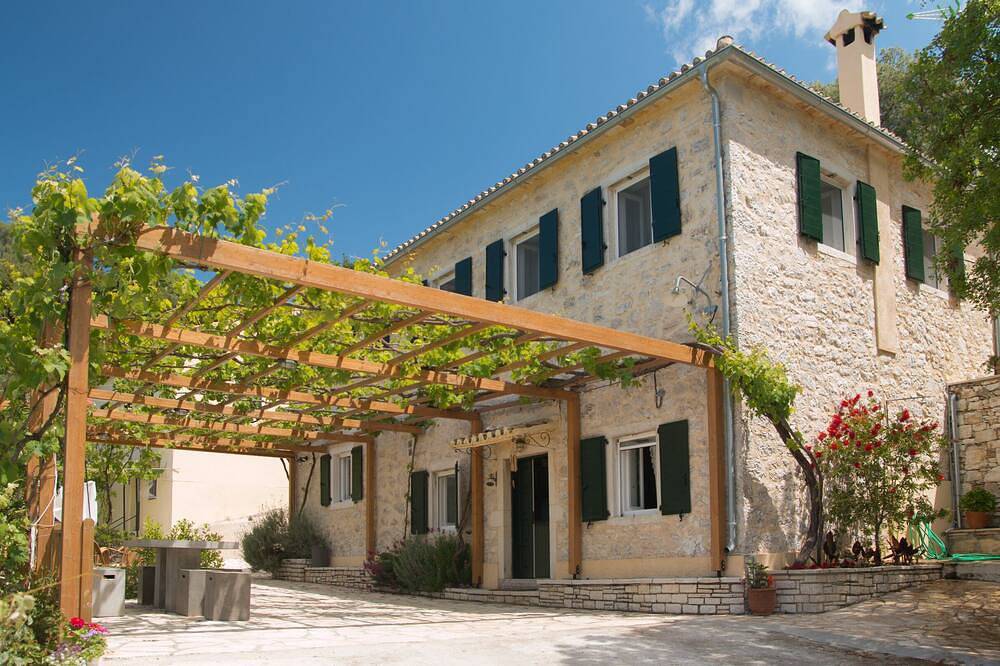 Traditionelles Steingebäude in Korfu