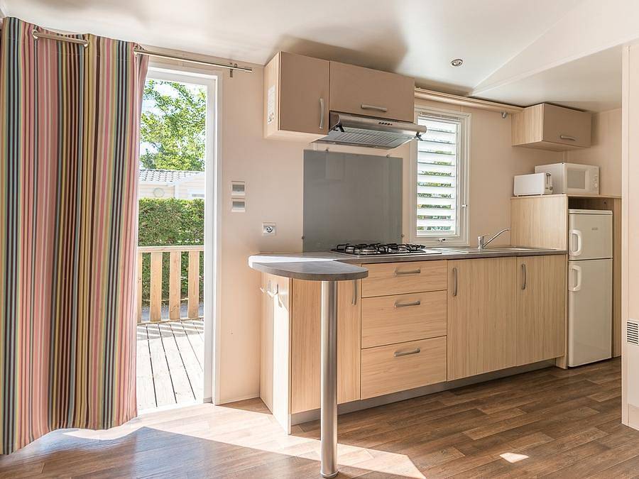 Camping l'Etoile d'Or - Mobile home 4 persons - Privilege Cottage + Air Conditioning in La Côte Vermeille, Argelès-sur-Mer