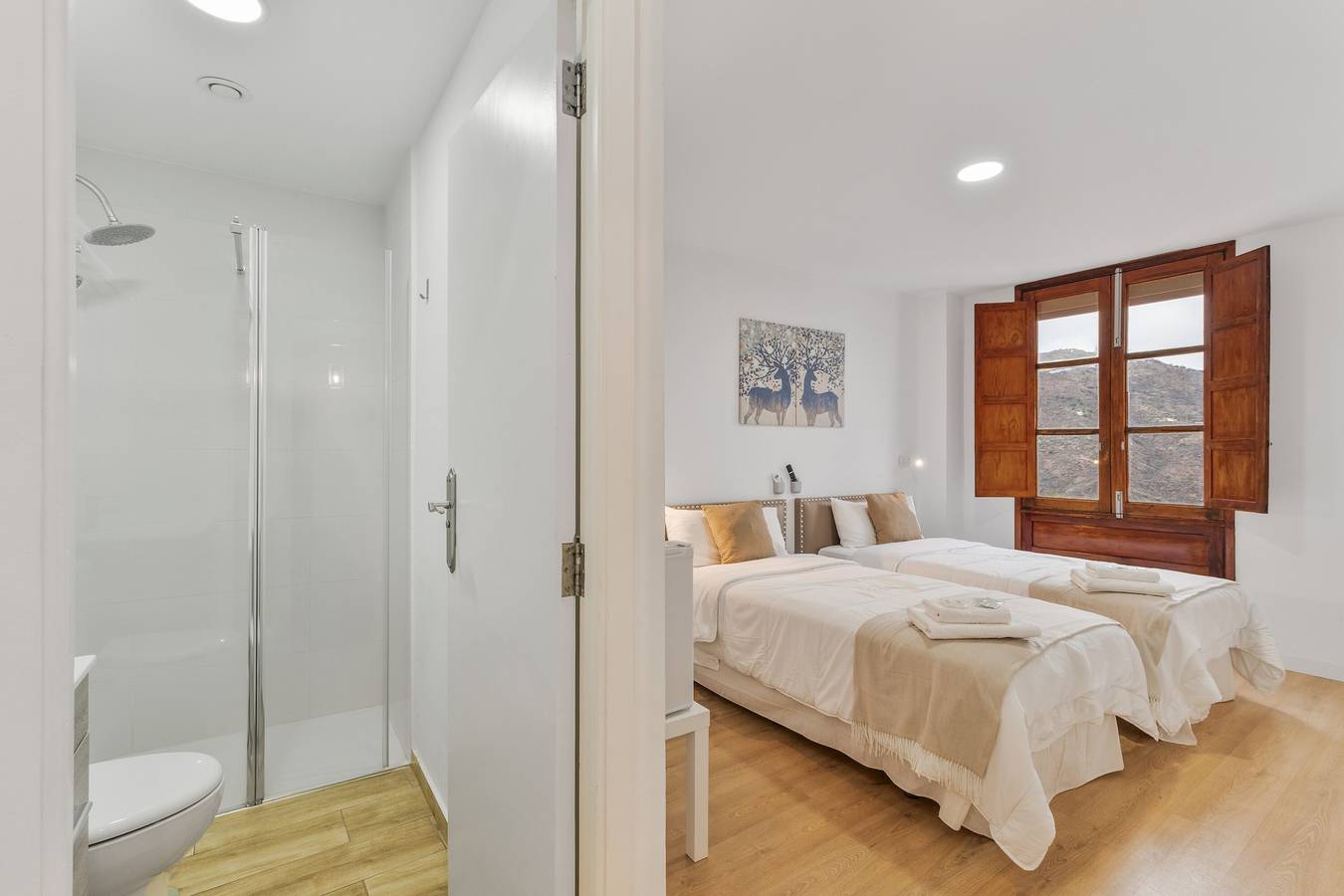 Room 3 Exterior with Mountain Views, Wi-Fi and Air Conditioning in Tejeda, North Gran Canaria