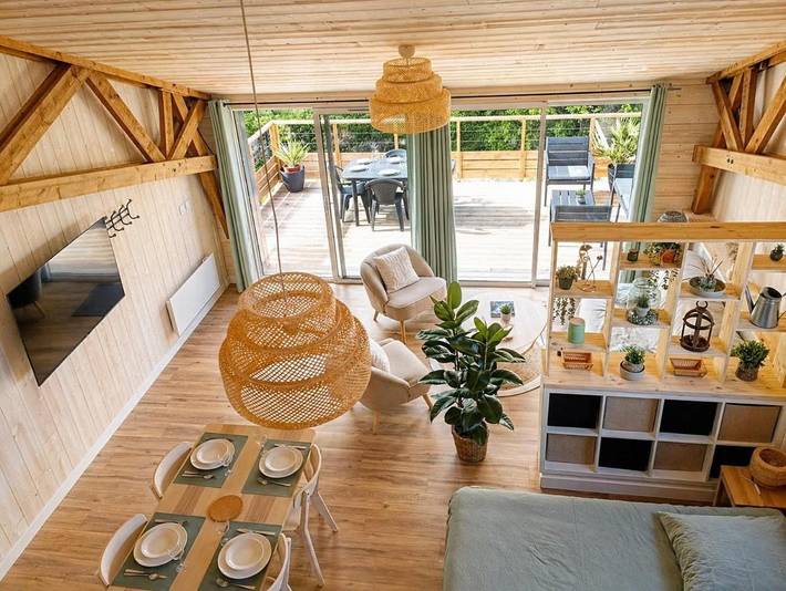 Maison de vacances pour 4 personnes, avec jardin et vue
