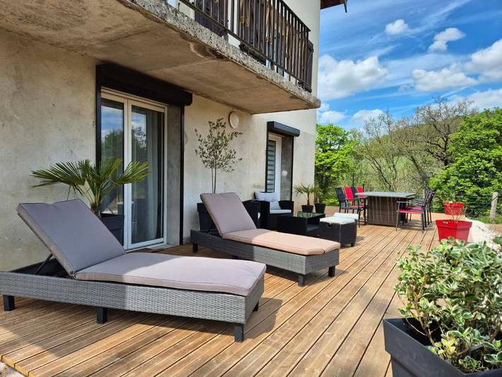 Appartement de vacances pour 4 personnes, avec Terrasse et Jardin