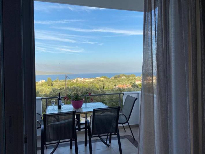 Ferienhaus für 7 Personen, mit Balkon und Terrasse sowie Garten und Ausblick