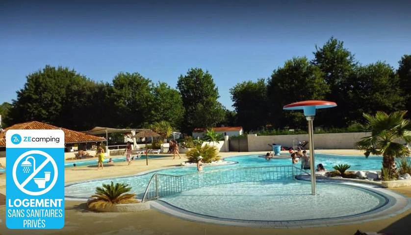 Mobil home pour 4 personnes, avec bassin pour enfant à Sainte-Eulalie-en-Born - 2