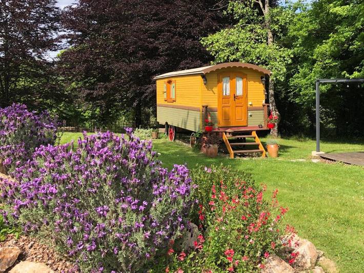 Maison de campagne pour 2 personnes, avec jardin et vue, animaux acceptés