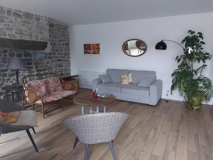 Location de vacances pour 6 personnes, avec jardin à Regnéville-sur-Mer