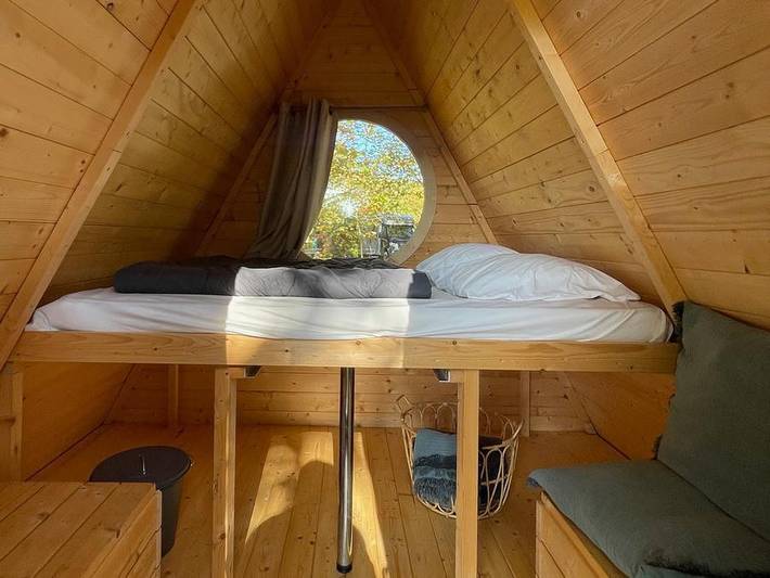 Camping du Val de Saône - Unique 2 persons - Cabanes du Val de Saône in Saint-Didier-sur-Chalaronne, Bourg-en-Bresse region
