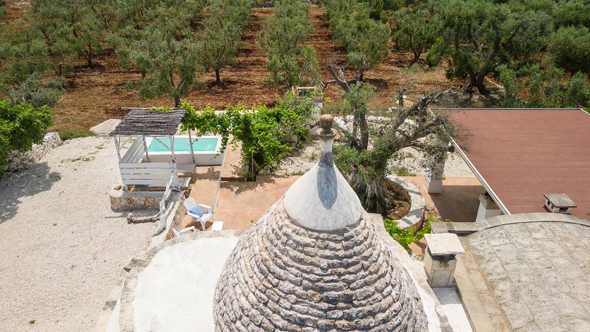 Trullo pour 5 personnes, avec Jardin et Piscine à Carovigno - 4