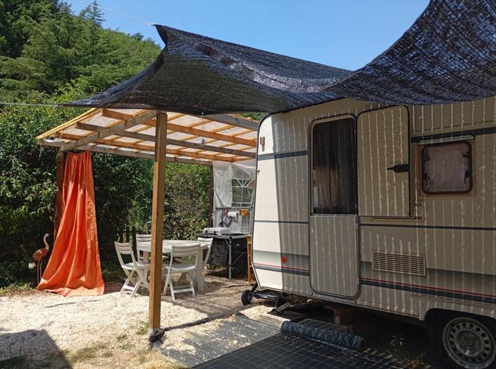 Caravane pour 2 personnes, avec piscine à Saint-Sébastien-d'Aigrefeuille