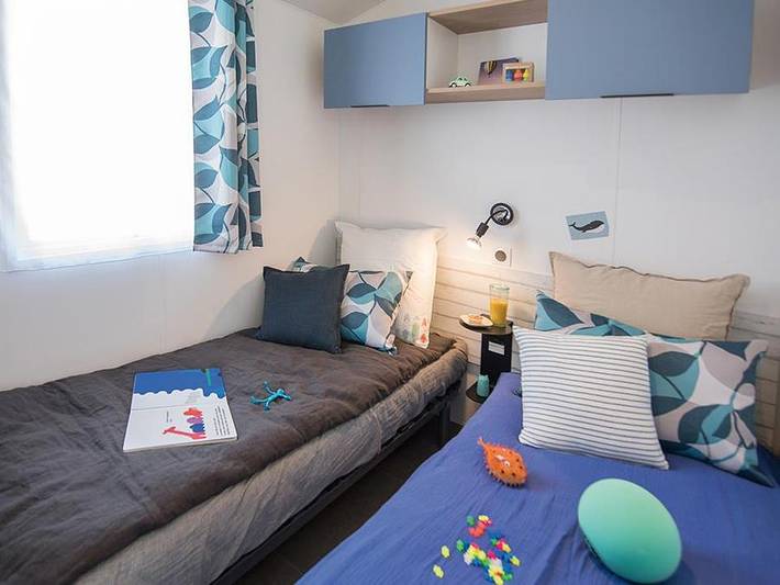Camping Mirabel Les Prairies de la Mer - Mobilheim 6 personen - 3 Zimmer in Ouistreham, Caen und Umgebung