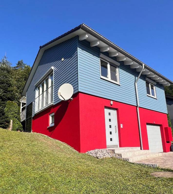 Ferienhaus für 3 Personen, mit Terrasse und Ausblick in Niederschlettenbach