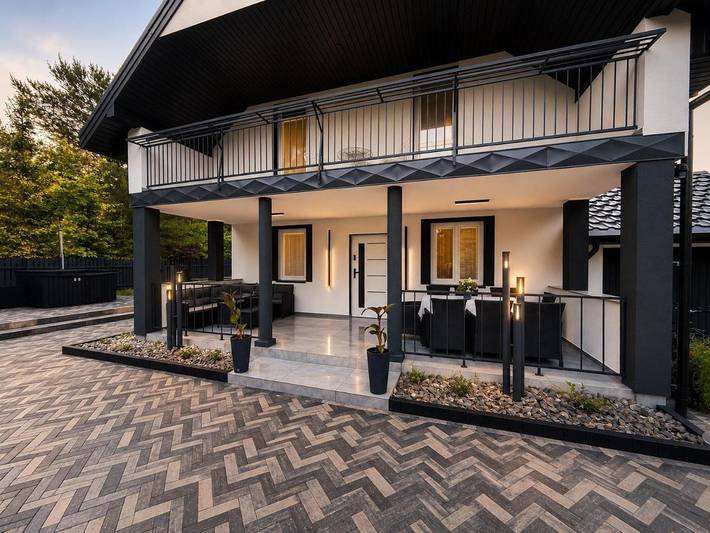 Willa dla 11 osób, z widok i basen oraz ogród, zwierzęta dozwolone na Mazury