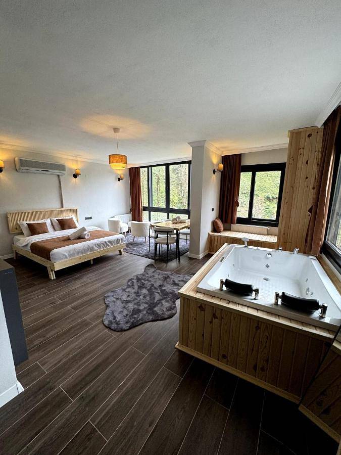 Appart’hôtel pour 2 personnes, avec jacuzzi et jardin