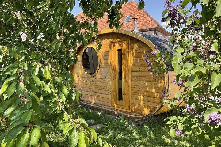 Maison de vacances pour 2 personnes, avec jardin ainsi que sauna et terrasse