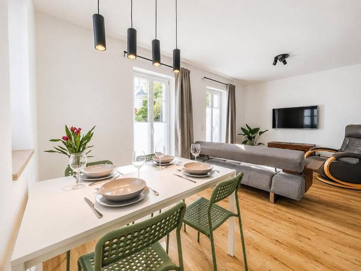Ferienwohnung für 4 Personen, mit Terrasse und Ausblick