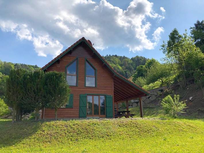 Chalet pour 4 personnes, avec jardin et vue