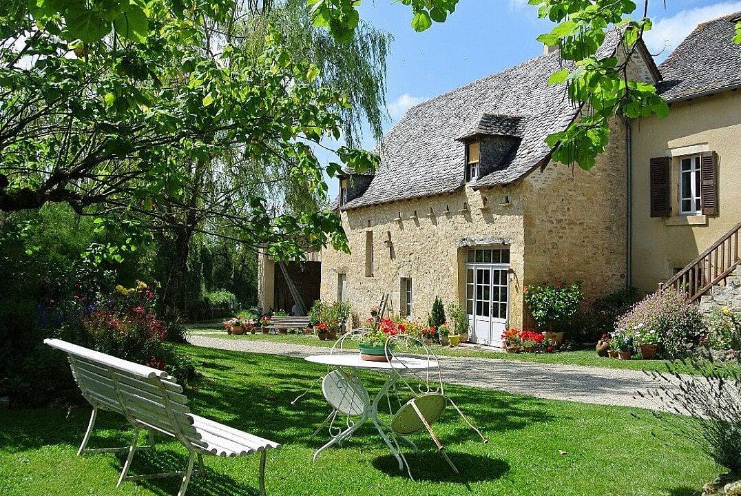 La Grange de la Bonaurie - Chambre Sienne in Anglars-Saint-Félix, Massif central