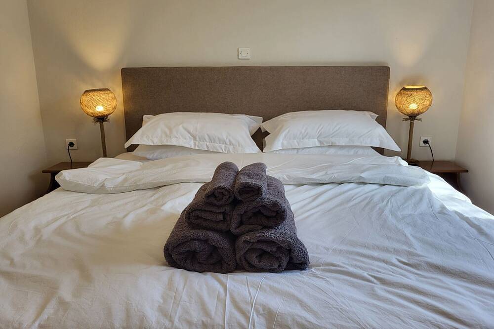 Strandnahes Ferienhaus mit privatem Garten in Chrisi Akti, Thassos