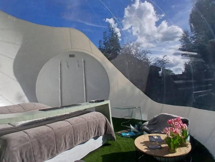 Tente pour 2 personnes, avec jacuzzi ainsi que jardin et terrasse dans le Nord-Pas-de-Calais - 4