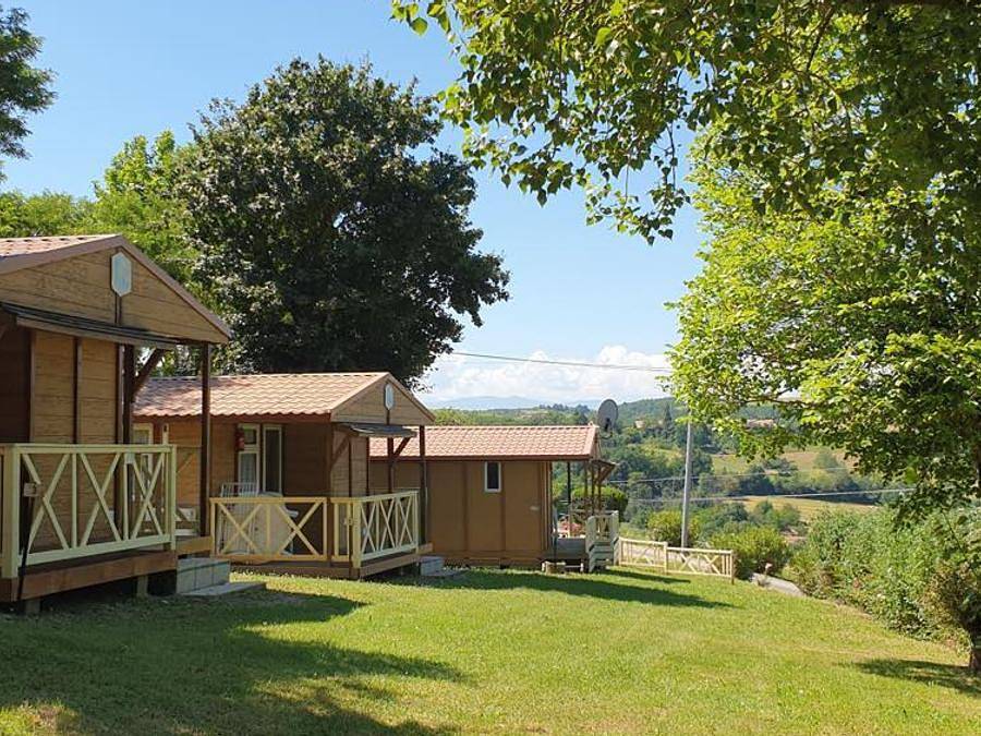 Camping le Bourdieu - Chalet 5 personen - Cottage in Durfort, Ariège
