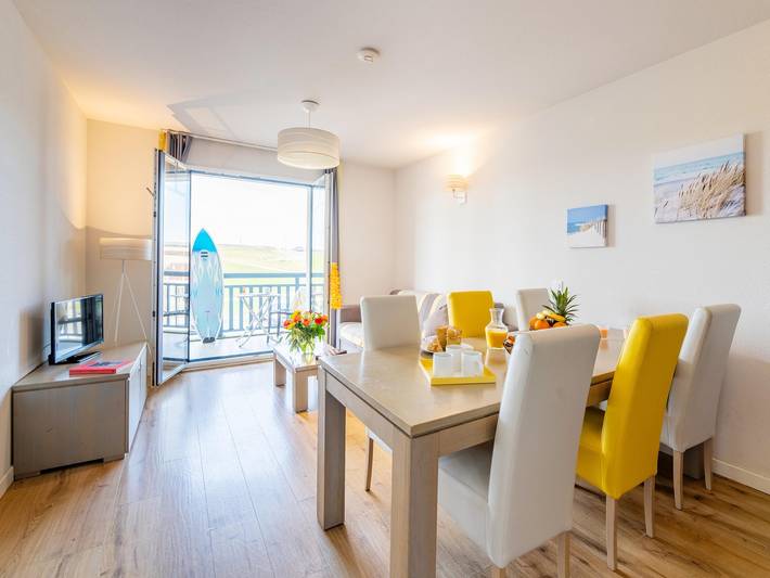 Gîte pour 4 personnes, avec balcon ainsi que sauna et piscine, adapté aux familles à Biscarrosse - 2
