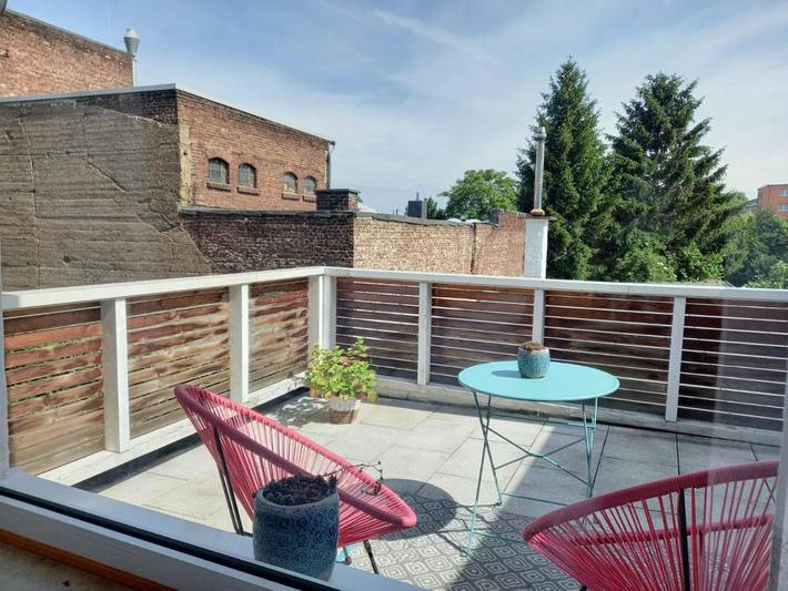 Vakantieappartement voor 3 personen, met terras in Keulen