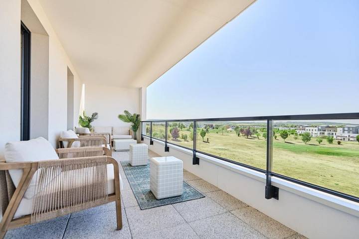 Appartement de vacances pour 8 personnes, avec Balcon ainsi que Terrasse et Vue
