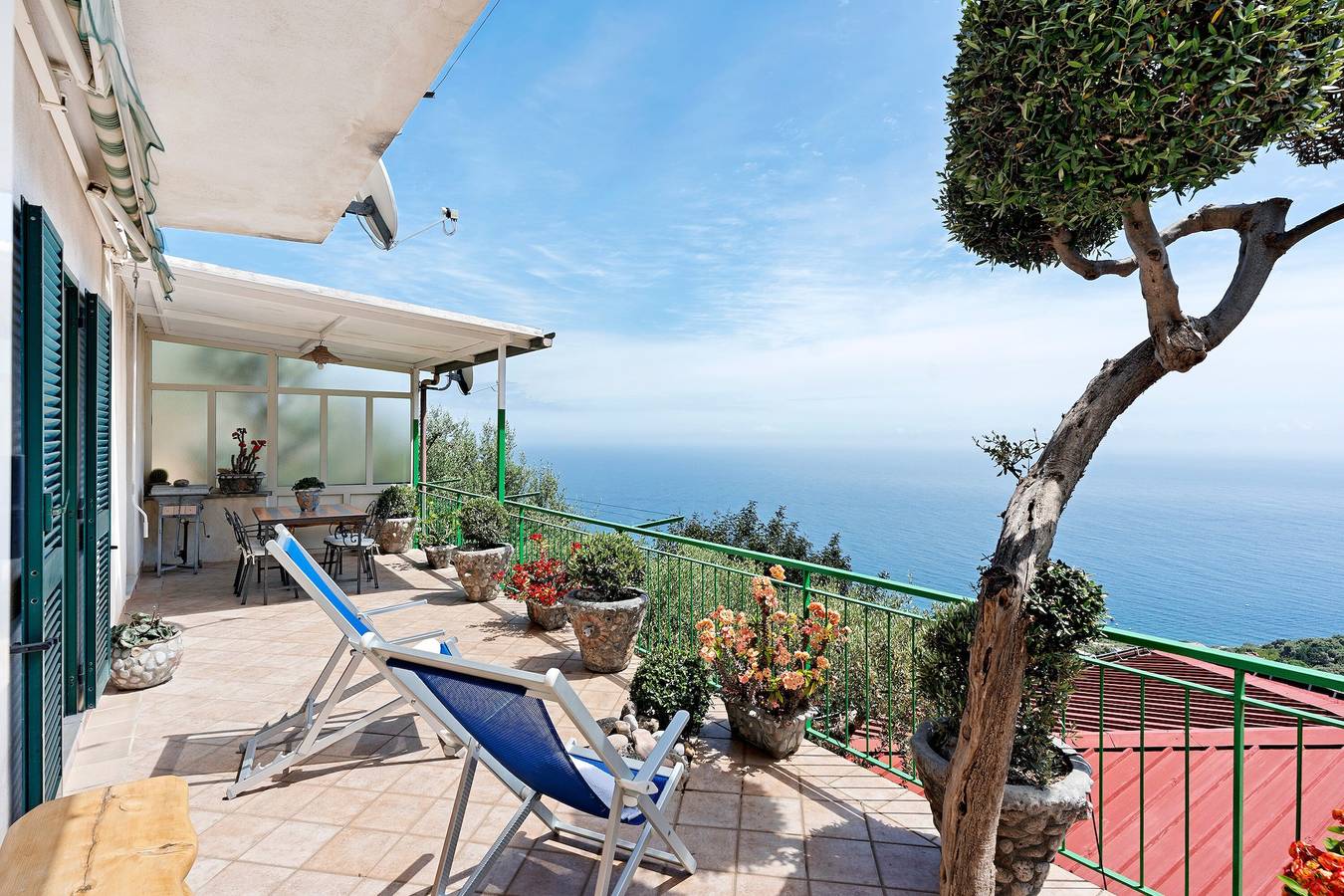 Ganze Wohnung, Ferienwohnung 'Ulivello House' mit Meerblick, Wlan und Klimaanlage in Nerano, Neapel Provinz