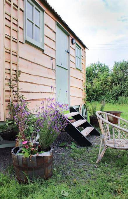 The shepherds hut in Shropshire Hills