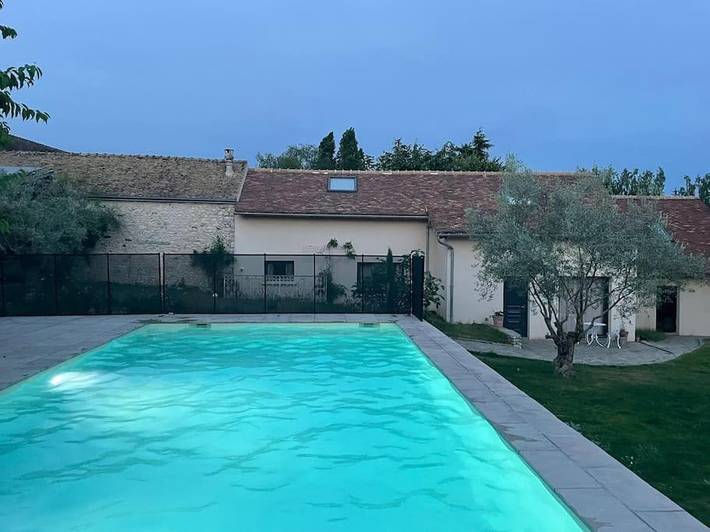 Appartement de vacances pour 6 personnes, avec Terrasse ainsi que Jardin et Piscine