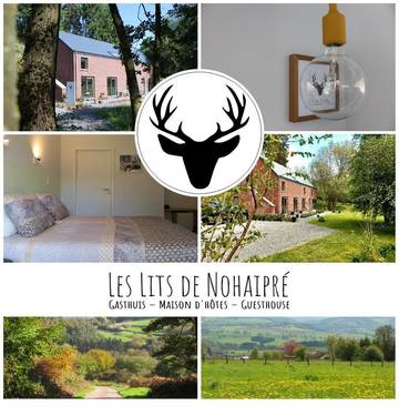 Chambre d’hôte pour 2 personnes, avec vue et jardin à Rendeux