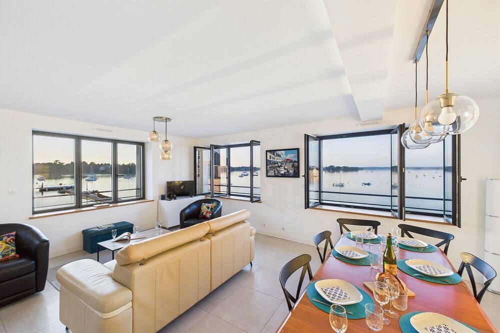 Appartement entier, Vue Mer exceptionnelle - Appart lumineux pour 7 in Île-Tudy, Région de Quimper